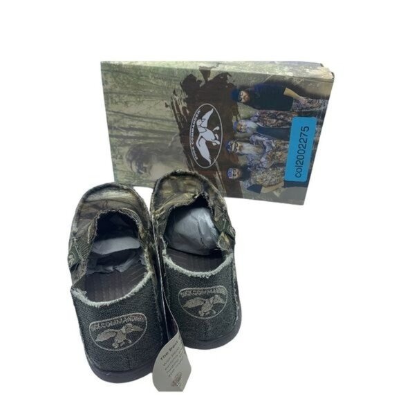 New Duck Dynasty Commander Kid Sz 1 Camo Camouflage Loafers Shoes Real Tree NEW - Picture 2 of 5